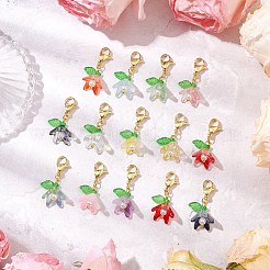 Lily Glass Pendant Decorations&nbsp;HJEW-JM02860