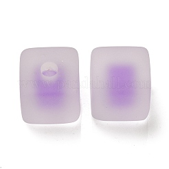 Frosted Acrylic European Beads&nbsp;OACR-G012-14H