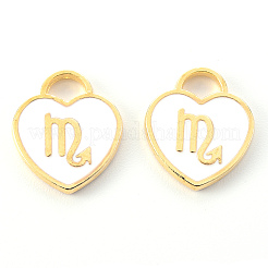 Light Gold Plated Alloy Enamel Pendants&nbsp;LS-ENAM-R136-30-09