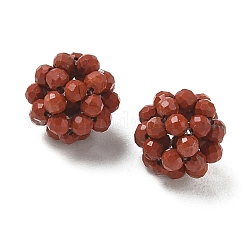 Natural Red Jasper Woven Beads&nbsp;GG-CBA2E9C-F06-03