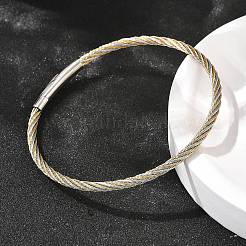 304 Stainless Steel Bangles for Women&nbsp;BJEW-C091-02C-GP