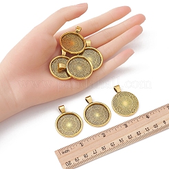 Alloy Pendant Cabochon Settings&nbsp;PALLOY-YW0001-69AG