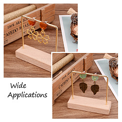 Resin & Walnut Wood Stud Earring Findings&nbsp;MAK-CD0001-06