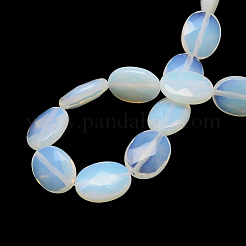 Faceted Oval Opalite Beads Strands&nbsp;G-R303-11