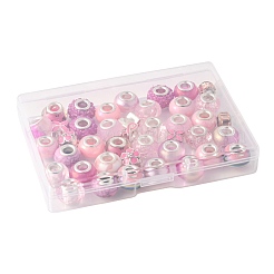 40Pcs 20 Styles Resin & Glass European Beads&nbsp;RPDL-FS0001-04