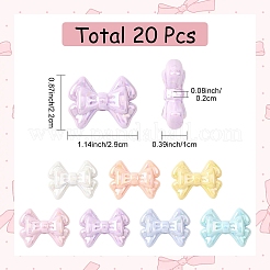 20Pcs UV Plating Opaque Acrylic Beads&nbsp;OACR-YW0003-60