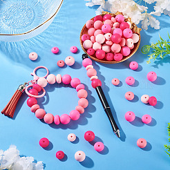 120Pcs 12 Styles Silicone Focal Beads&nbsp;SIL-CW0001-01B