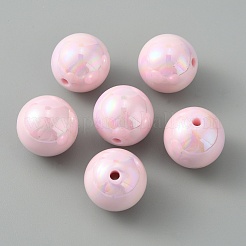 Pearlized Plastic Round Beads&nbsp;KY-WH0004-06E