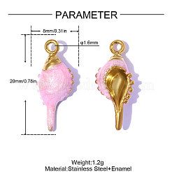 304 Stainless Steel Pendants&nbsp;STAS-OY015-16G
