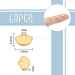 60Pcs 201 Stainless Steel Charms&nbsp;STAS-UN0058-15