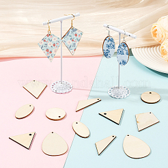 DIY Wooden Dangle Earring Making Kits&nbsp;DIY-SP0005-03