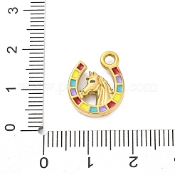 304 Stainless Steel Enamel Pendants&nbsp;X-STAS-B085-33G