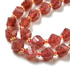 Natural Strawberry Quartz Beads Strands&nbsp;G-M443-B04-02