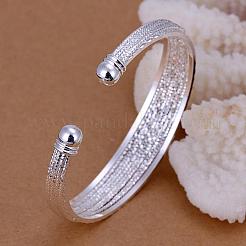 Classical Design Brass Cuff Bangles For Women&nbsp;BJEW-BB12401