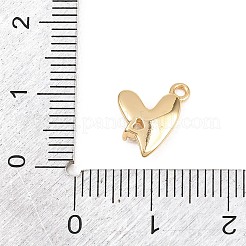 Valentine's Day Brass Micro Pave Clear Cubic Zirconia Pendants&nbsp;KK-D225-13G
