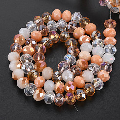 Electroplate Glass Beads Strands&nbsp;X-EGLA-S194-18I