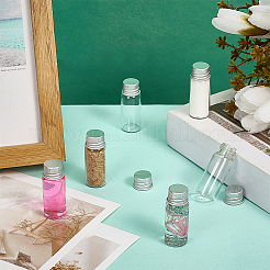 Glass Bead Storage Tubes with Aluminum Screw Lid&nbsp;AJEW-WH0818-009