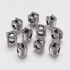 Ion Plating(IP) 304 Stainless Steel European Beads&nbsp;STAS-J022-051AS