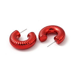 Ring Acrylic Stud Earrings&nbsp;EJEW-P251-21