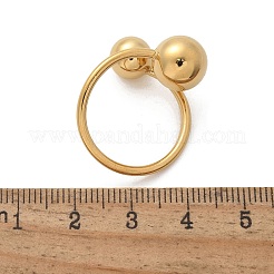 304 Stainless Steel Round Cuff Rings for Women&nbsp;RJEW-A063-01E-G