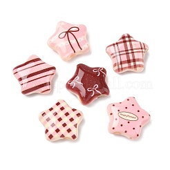 Printed Opaque Acrylic Beads&nbsp;OACR-I027-02