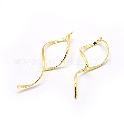 Brass Pinch Bails&nbsp;X-KK-L184-14G