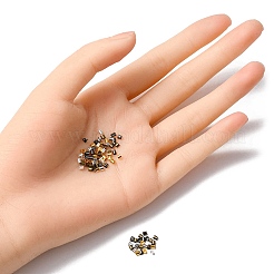600Pcs 4 Colors Brass Crimp Beads&nbsp;KK-YW0001-52