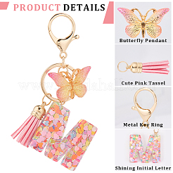 Zinc Alloy Tassel Keychain&nbsp;KEYC-WH20004-12P