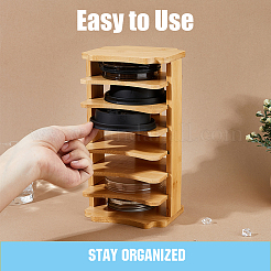Bamboo Rattan Food Storage Stands&nbsp;AJEW-WH0534-52