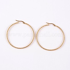 304 Stainless Steel Hoop Earrings&nbsp;EJEW-P040-45