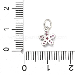 Brass Micro Pave Cubic Zirconia Charms&nbsp;KK-C156-09P-02