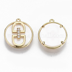 Brass Cubic Zirconia Pendants&nbsp;KK-N231-183-NF