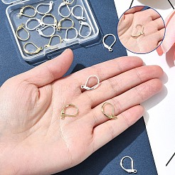 20Pcs 2 Colors Brass Leverback Earring Findings&nbsp;KK-FS0001-47