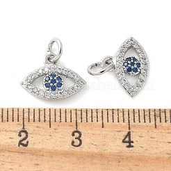 Brass Micro Pave Cubic Zirconia Charms&nbsp;KK-U056-28P