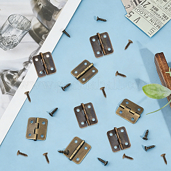 10 Bags Iron Cabinet Drawer Butt Hinges Connectors&nbsp;AJEW-GF0015-57