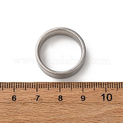 201 Stainless Steel Wide Band Finger Rings&nbsp;RJEW-K252-02D-P