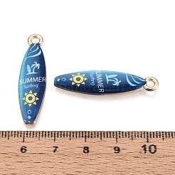 Alloy Enamel Pendants&nbsp;ENAM-T022-40KCG-03