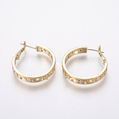 Brass Hoop Earrings&nbsp;LS-KK-L176-10G