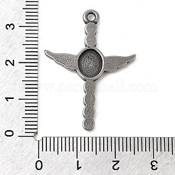 Religion 304 Stainless Steel with Rhinestone Pendants&nbsp;STAS-Z179-09AS