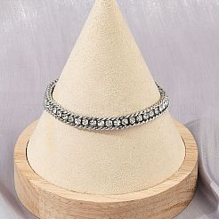 304 Stainless Steel Curb Chain Bracelets for Women&nbsp;BJEW-Z143-21P