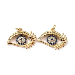 Brass Micro Pave Cubic Zirconia Pendants&nbsp;ZIRC-P092-020G-RS