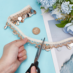 3 Yards Ethnic Style Cotton Fringe Lace Ribbon&nbsp;OCOR-WH0100-35E