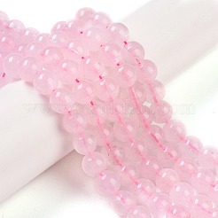 Natural Rose Quartz Beads Strands&nbsp;G-E252-01-6mm