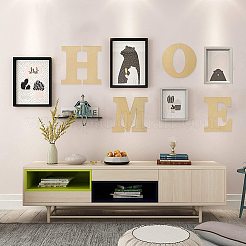 Letter Unfinished Wood Blank Cutouts&nbsp;LS-DIY-ZX040-01O