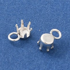 Ion Plating(IP) 304 Stainless Steel Charms Rhinestone Claw Settings&nbsp;X-STAS-U025-02A-S