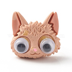 Resin 3D Mixed Animal Adjustable Rings&nbsp;RJEW-JR00428-M