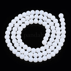 Imitation Jade Glass Beads Strands&nbsp;GLAA-T032-J4mm-01