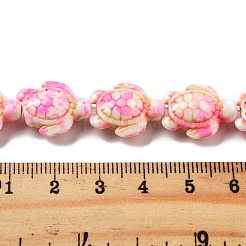 Synthetic Turquoise Dyed Beads Strands&nbsp;G-P507-05P