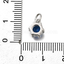 Brass Pave Cubic Zirconia Pendants&nbsp;KK-V002-23P-04