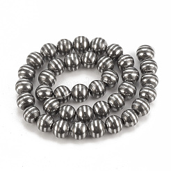 Electroplate Non-magnetic Synthetic Hematite Beads Strands&nbsp;G-T065-10mm-01E